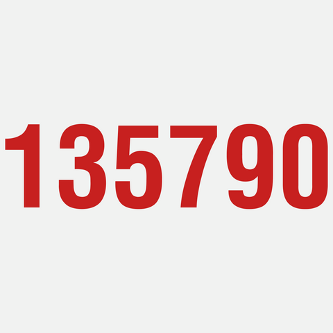 Unit Numbers | Western Safety Sign