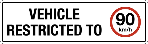 Vehicle Speed Restricted