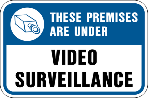 Warning Notice Video Surveillance In Use On These Permisis