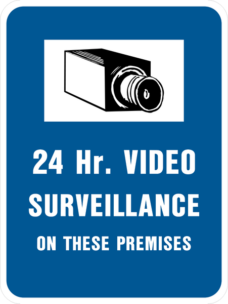 Surveillance Camera 24 Hours Sign | Western Safety Sign