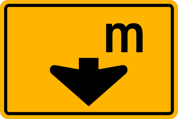 Max Height Warning Maximum Height Tab Warning Traffic Sign | Western Safety Sign