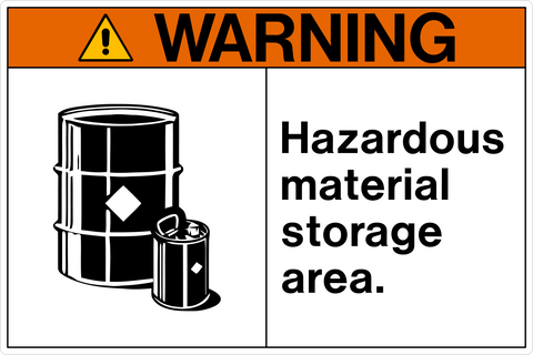 Warning - Hazardous Material