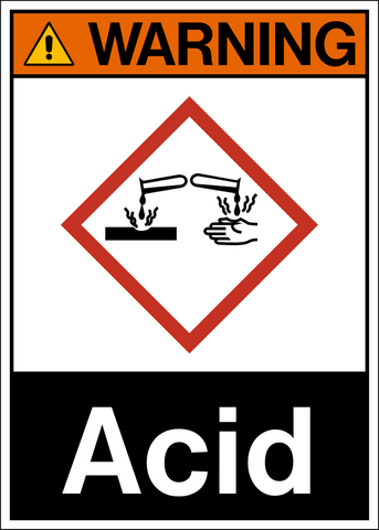 Warning - Acid