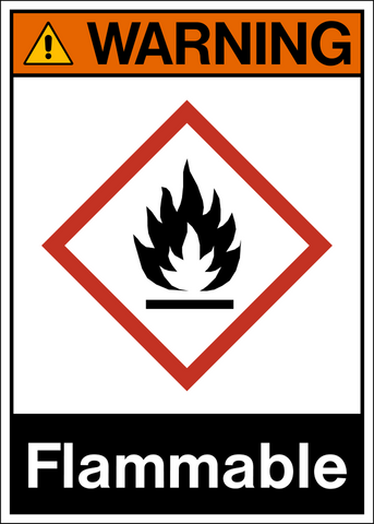 Warning - Flammable