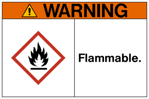 Warning - Flammable