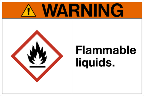 Flammable Liquids OSHA Warning Sign