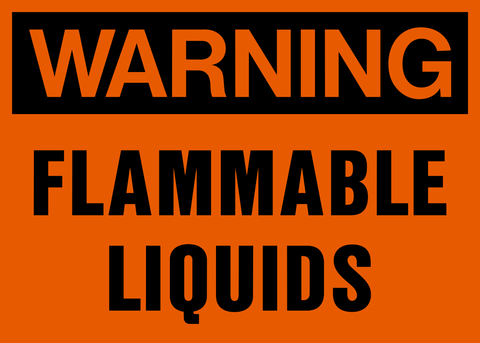 Flammable Liquids Warning Sign