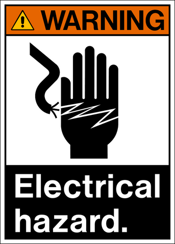 Warning - Electrical Hazard