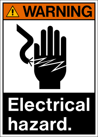 Electrical Hazard ANSI Warning Sign