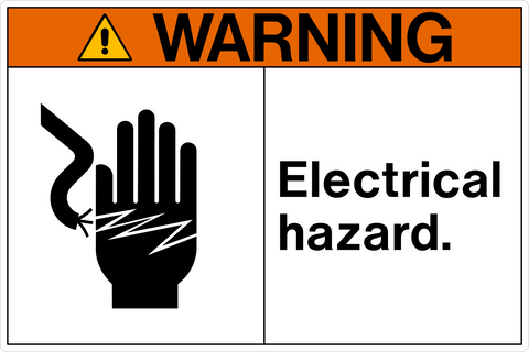 Electrical Hazard OSHA Warning Sign