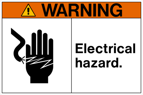 Warning - Electrical Hazard