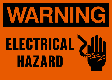 Electrical Hazard Warning Sign