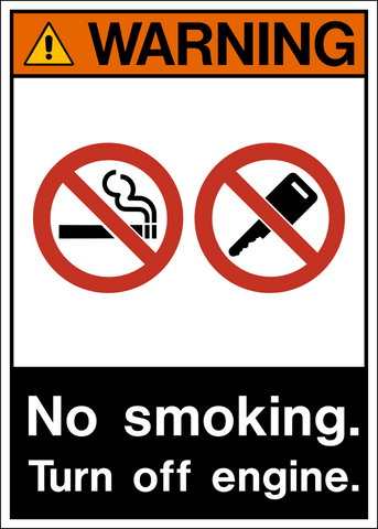 Warning - No Smoking