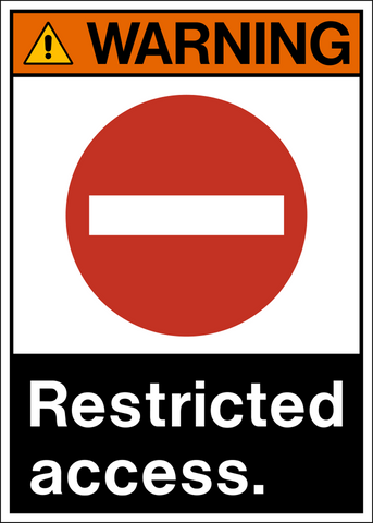 Warning - Restricted Access