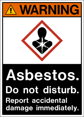 Warning - Asbestos