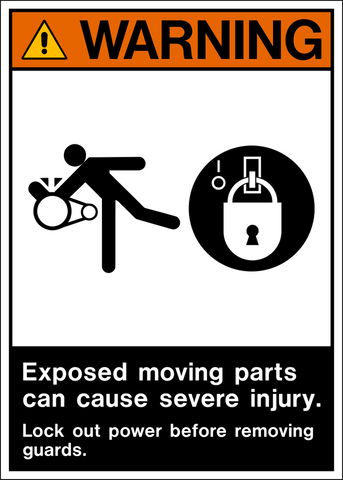 Lock Out Guards ANSI Warning Lock Out Sign
