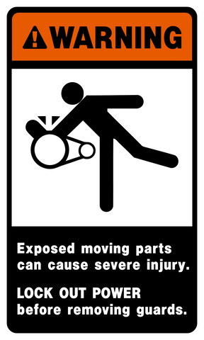 Lock Out Guards Warning Lock Out Sign
