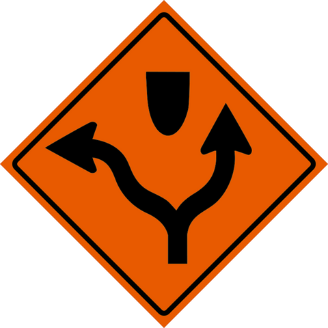 WD-A17L - Divider with Left Turn Lane