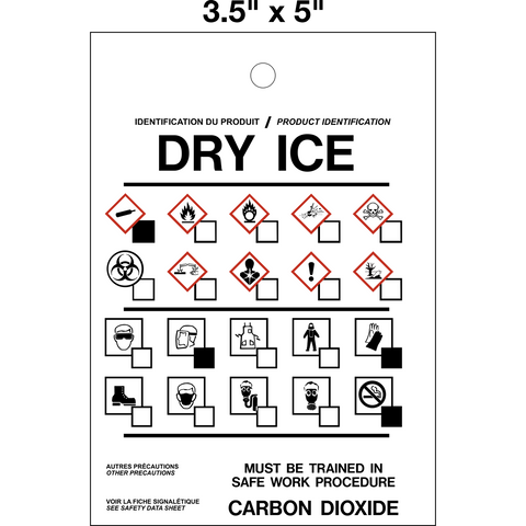 Product Identifier TAG - Dry Ice