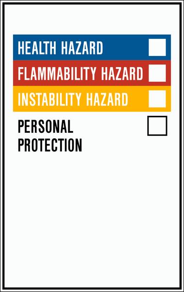 Color Code Product Identifier WHMIS Label | Western Safety Sign