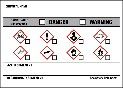 Product Identifier Label - Signal Words