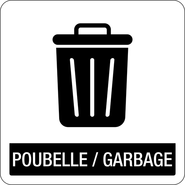 Garbage -Bilingual | Western Safety Sign