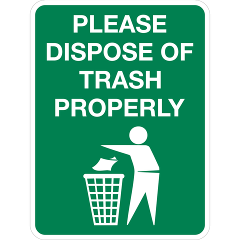 Trash Disposal | Western Safety Sign