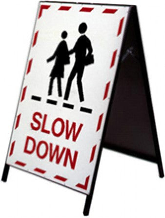 School Safety Stand - Slow Down