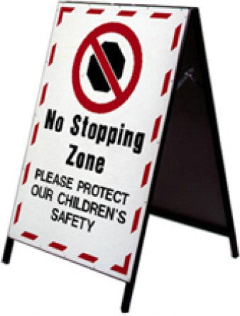 School Safety Stand - No Stopping Zone