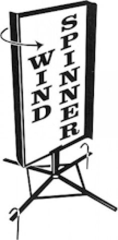 Spinner Sign Frame Wind-Spinner Sign Stand | Western Safety Sign